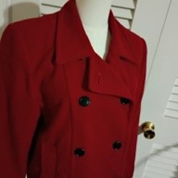 Pendleton Knockabouts Women's 10 100% Wool Red Double Button Jacket USA MADE - Picture 4 of 11